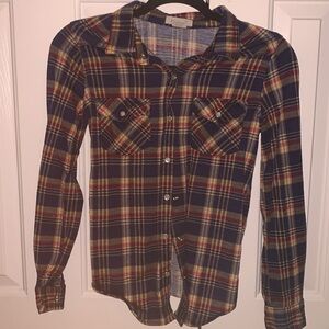 Women’s Button Down Plaid Flannel